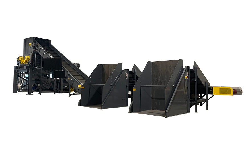 Quad Shaft Shredder Box Dumpers